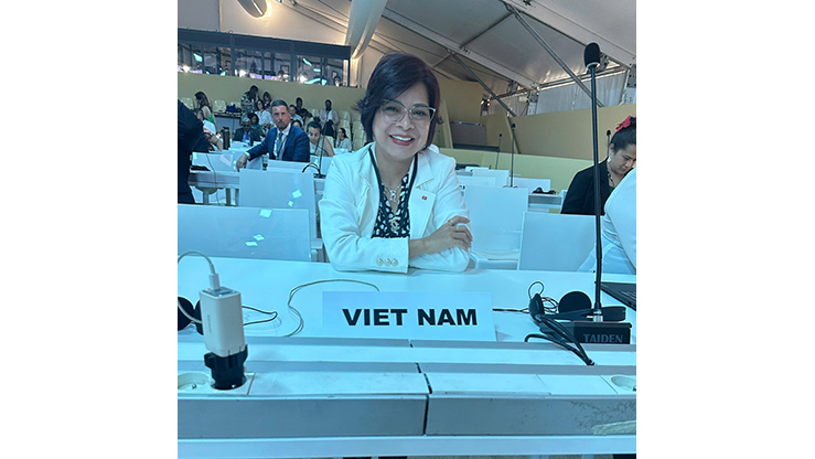 PGS. TS. Đào Việt Hà, Viện trưởng Viện Hải dương học, Chủ tịch IOC Việt Nam dự Hội nghị Đại dương Liên hiệp quốc lần thứ 3